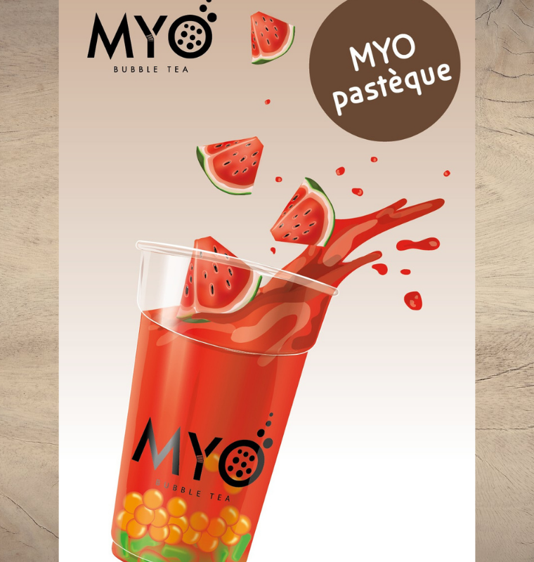 Myo bubble tea watermelon